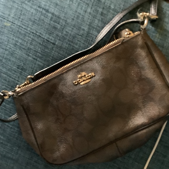 Coach Handbags - Coach Dark Brown Crossbody Bag